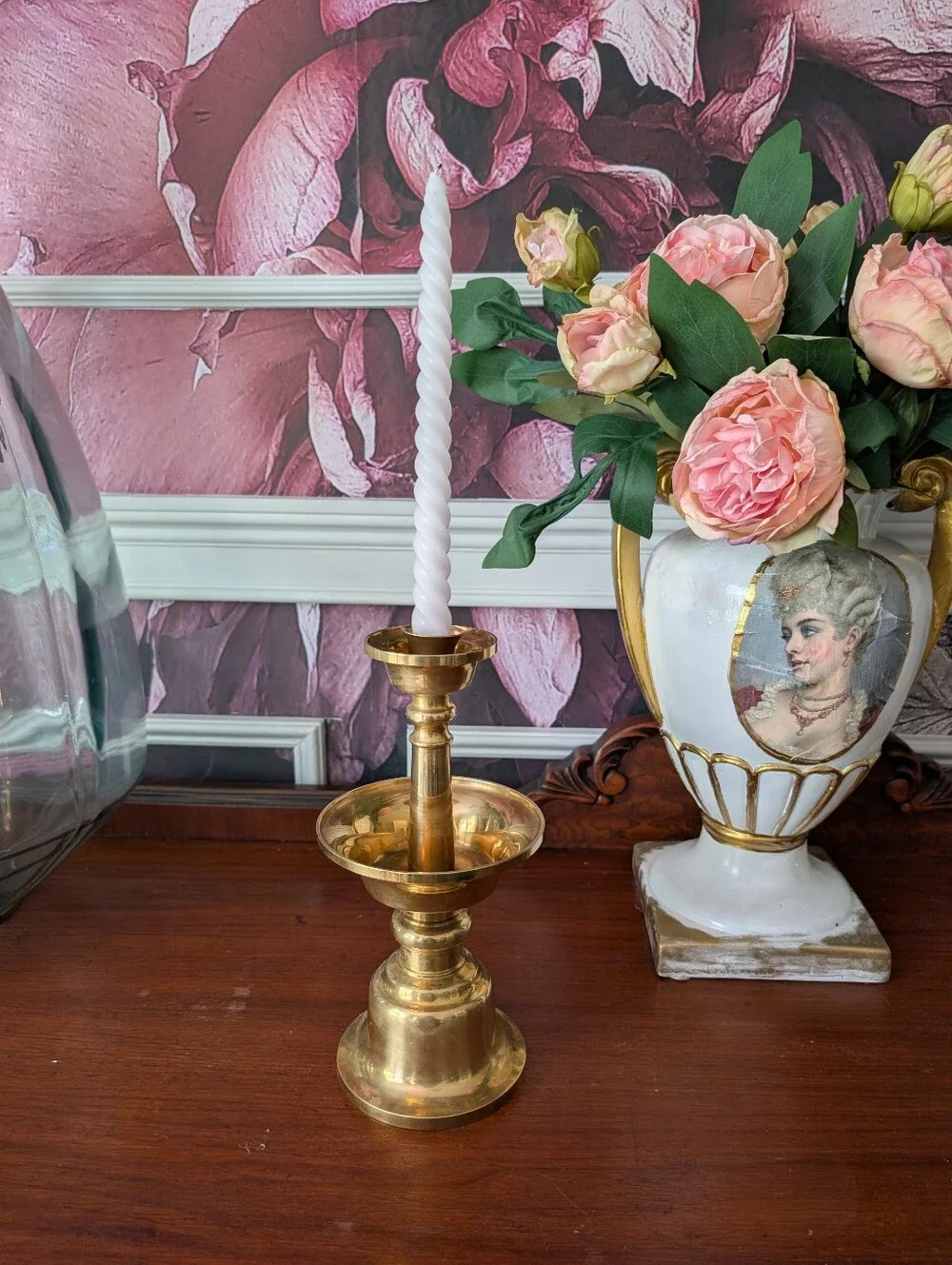Vintage Be Large Brass Tiered Candle Holder 10